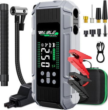 8000A Jump Starter with Air Inflator/Deflator Compressor