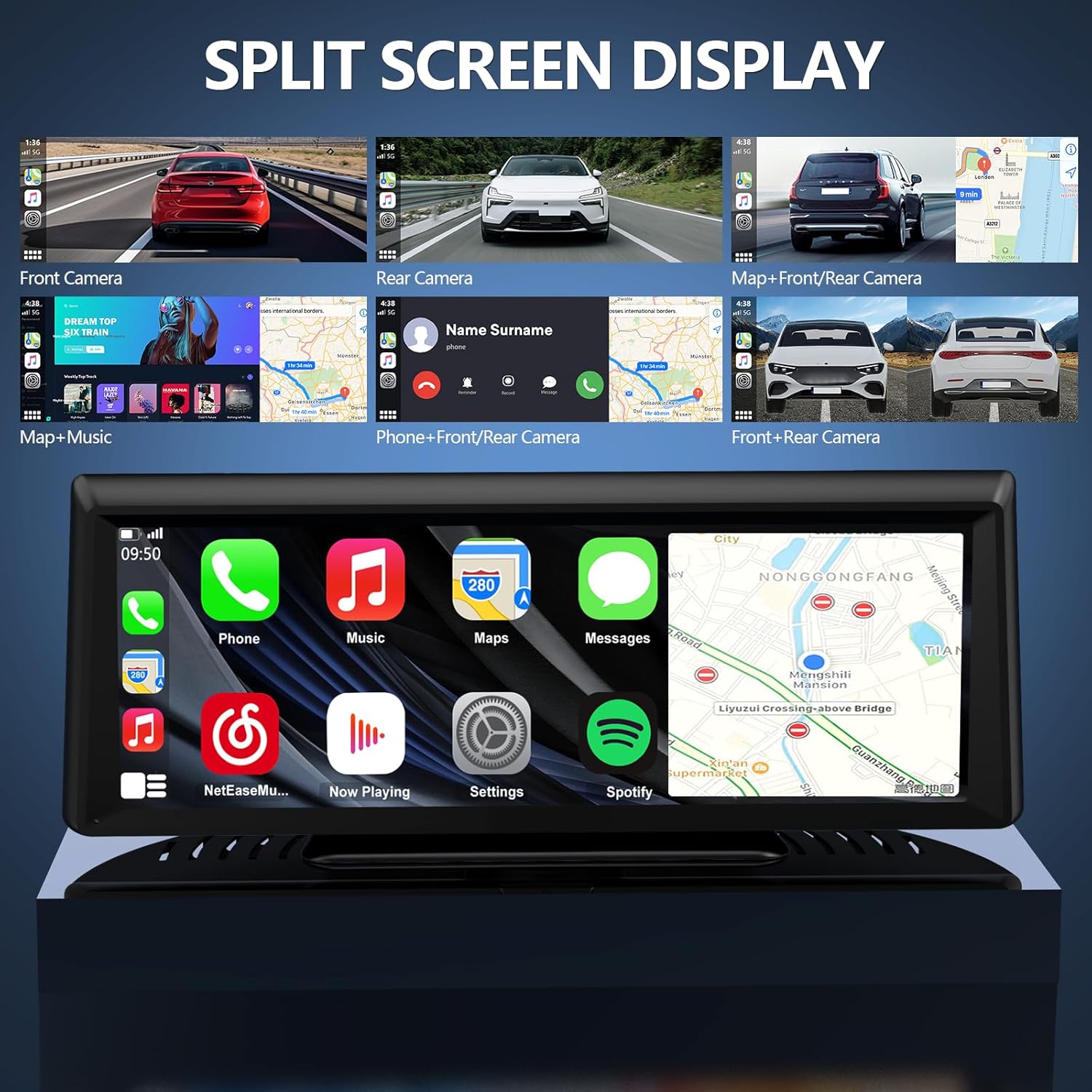 Apenet Wireless CarPlay Screen