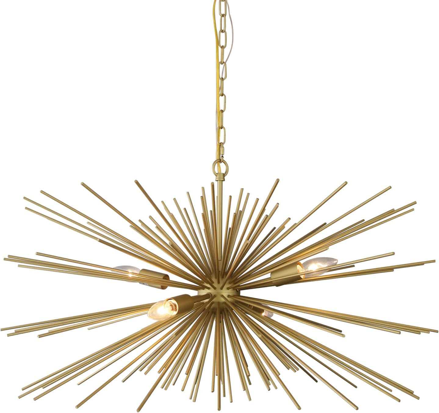 ZIRALIO Gold Sputnik Chandelier for Kitchen