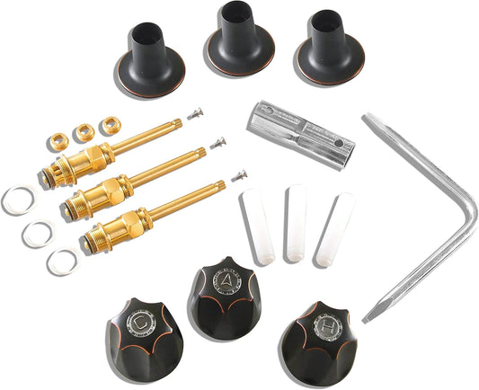 SENTO Bathtub and Shower 3 Handle Tub Trim Set