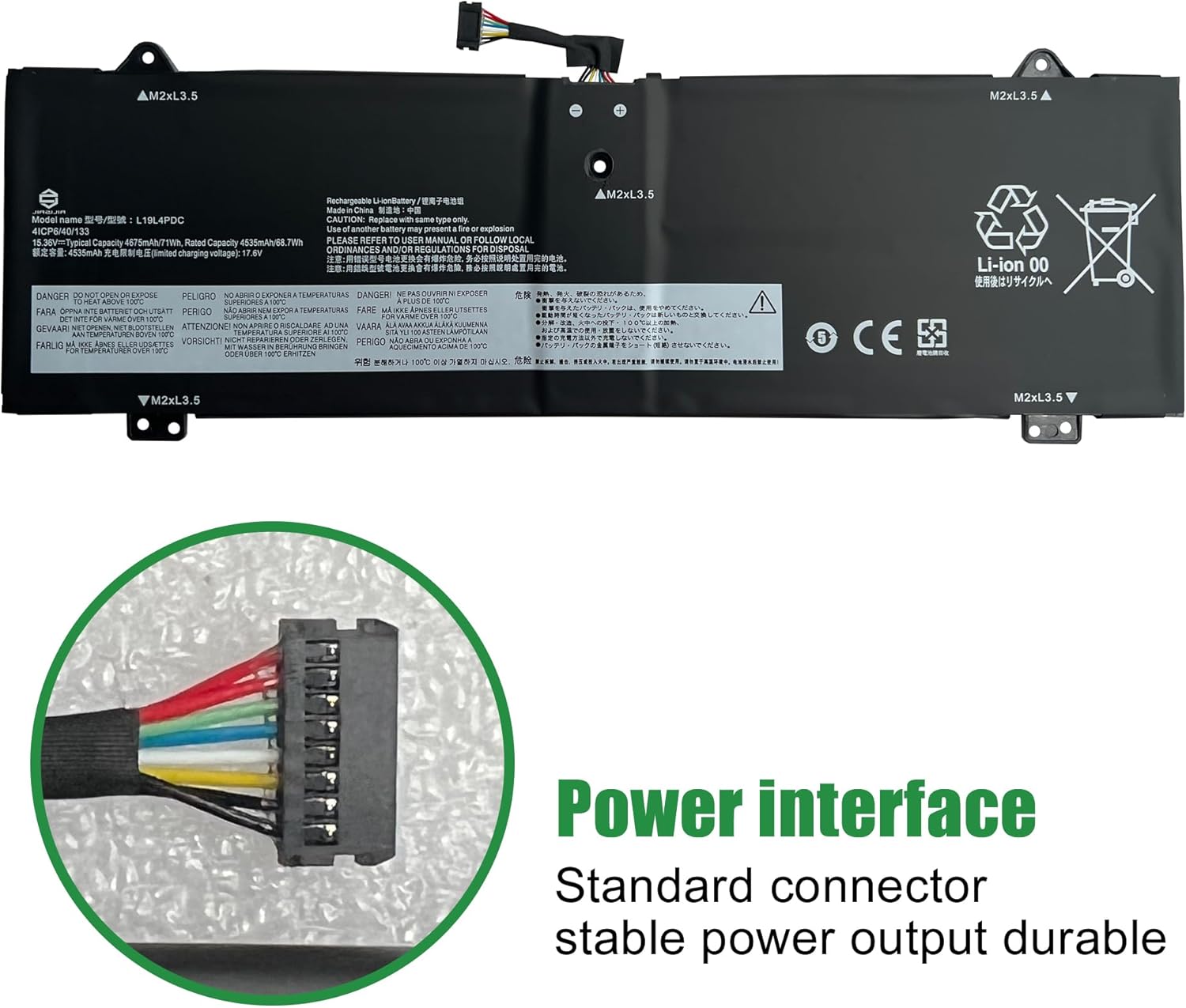 L19L4PDC Laptop Battery Replacement for Lenovo Ideapad Yoga 7-14ITL5 7-15ITL5 Series