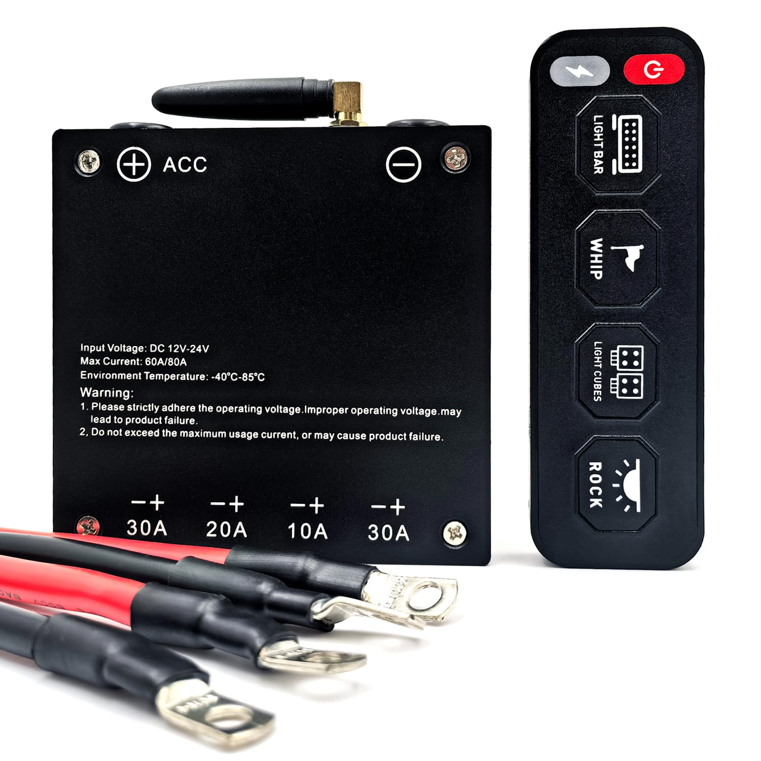 BRTRIBE 4 Gang Wireless Control Switch Panel