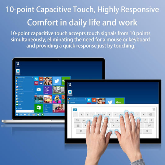 Pisichen 16-Inch Portable Touchscreen Monitor