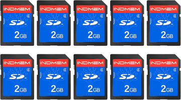 INDMEM 2GB SD Card 10-Pack