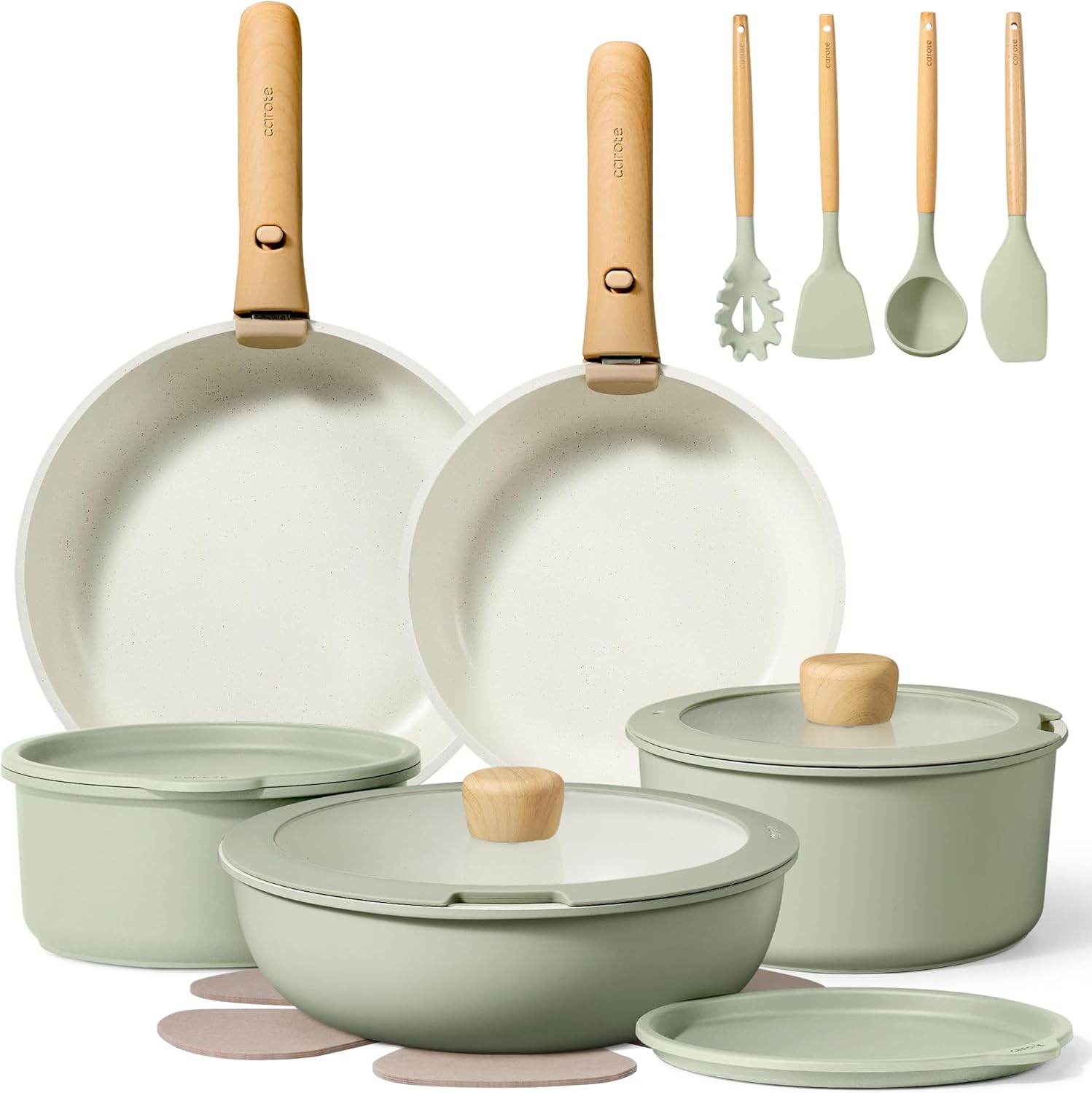 CAROTE 15-Piece Nonstick Cookware Set