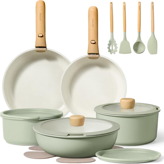 CAROTE 15-Piece Nonstick Cookware Set