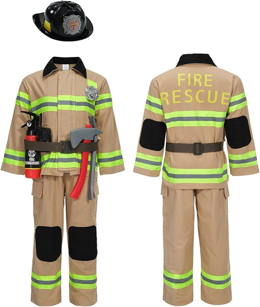 Kosgraiy Firefighter Costume for Kids