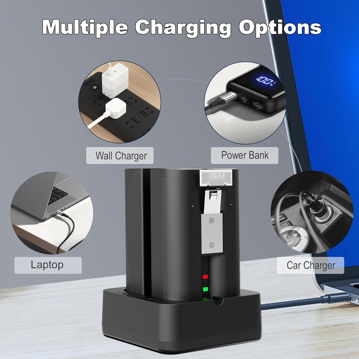 2-Pack Replacement Battery for Ring Doorbell
