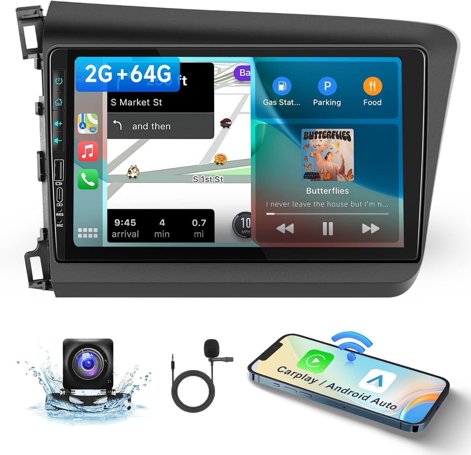 2G+64G Car Radio Stereo for Honda Civic 2012-2015