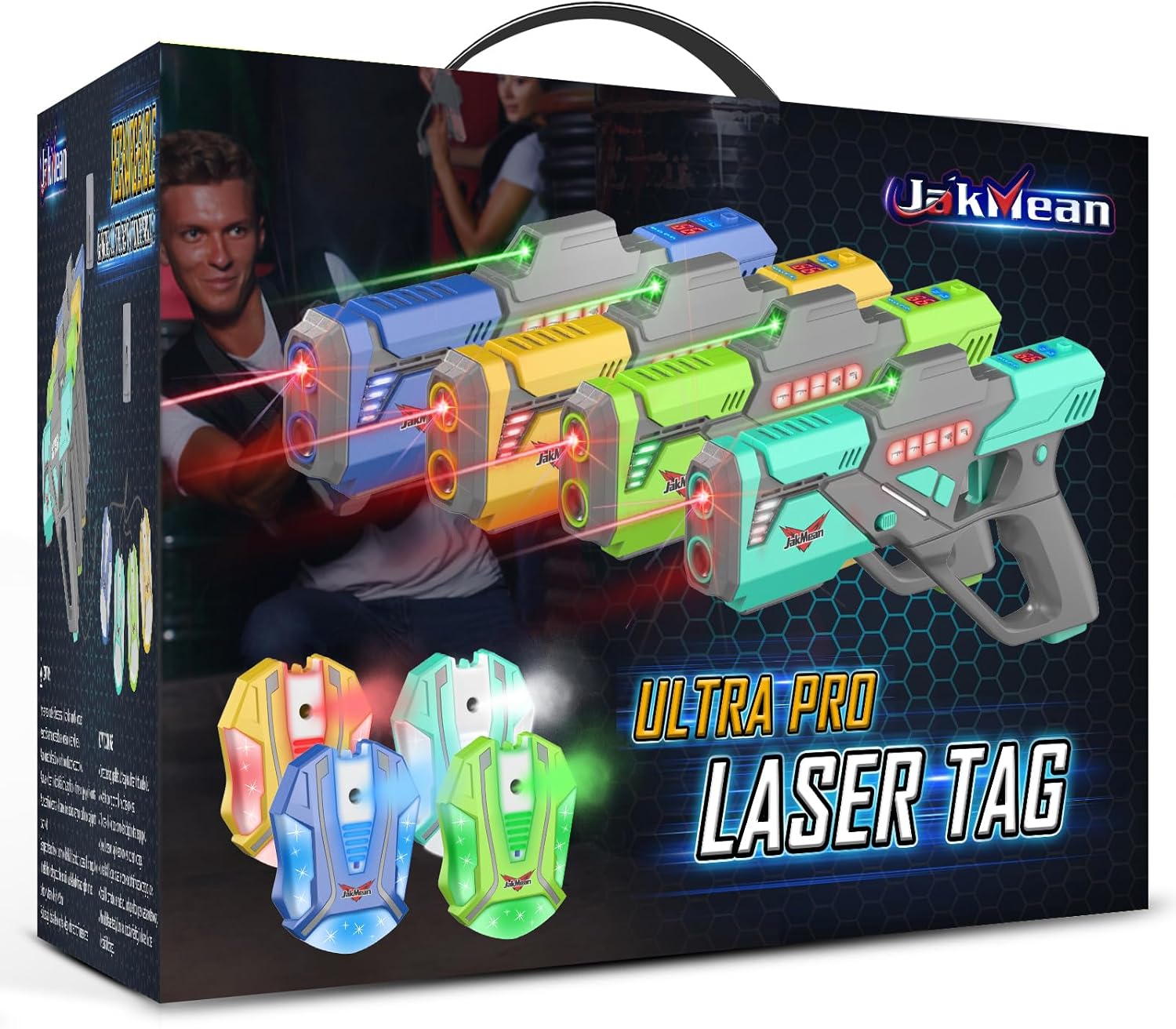 Rechargeable Laser Tag Set with Vests