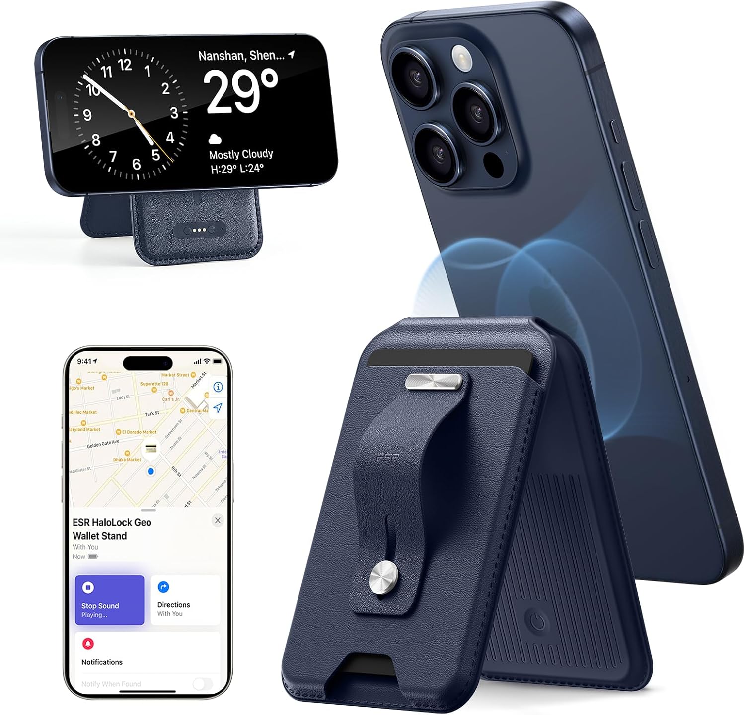 ESR Magnetic Geo Wallet for MagSafe