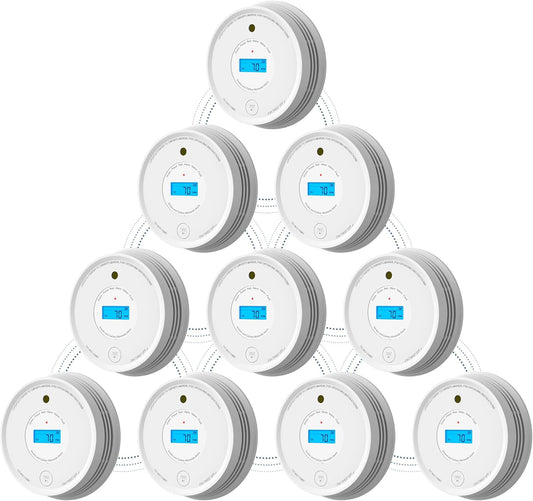 AEGISLINK Smoke Carbon Monoxide Detector SC-RF220 10-Pack