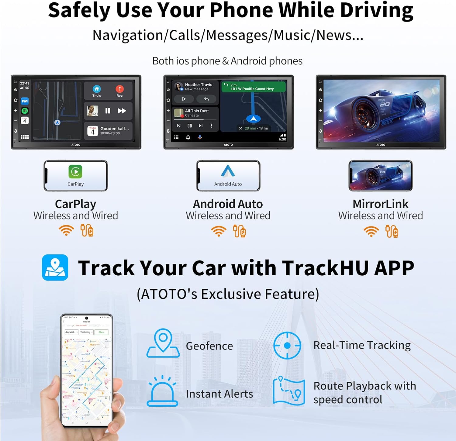 ATOTO A6 PF 7" Double DIN Car Stereo