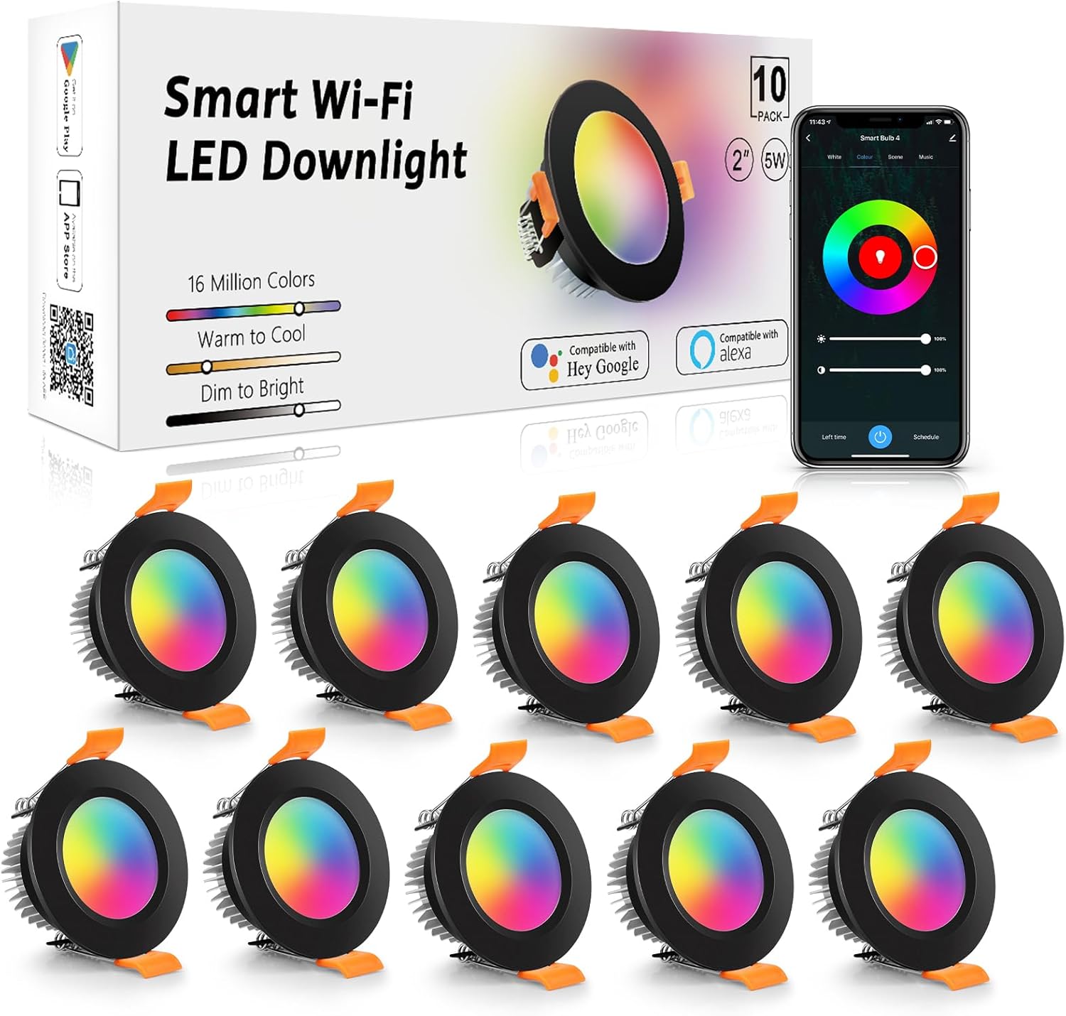 LightingWill 2-Inch Smart WiFi LED Downlight