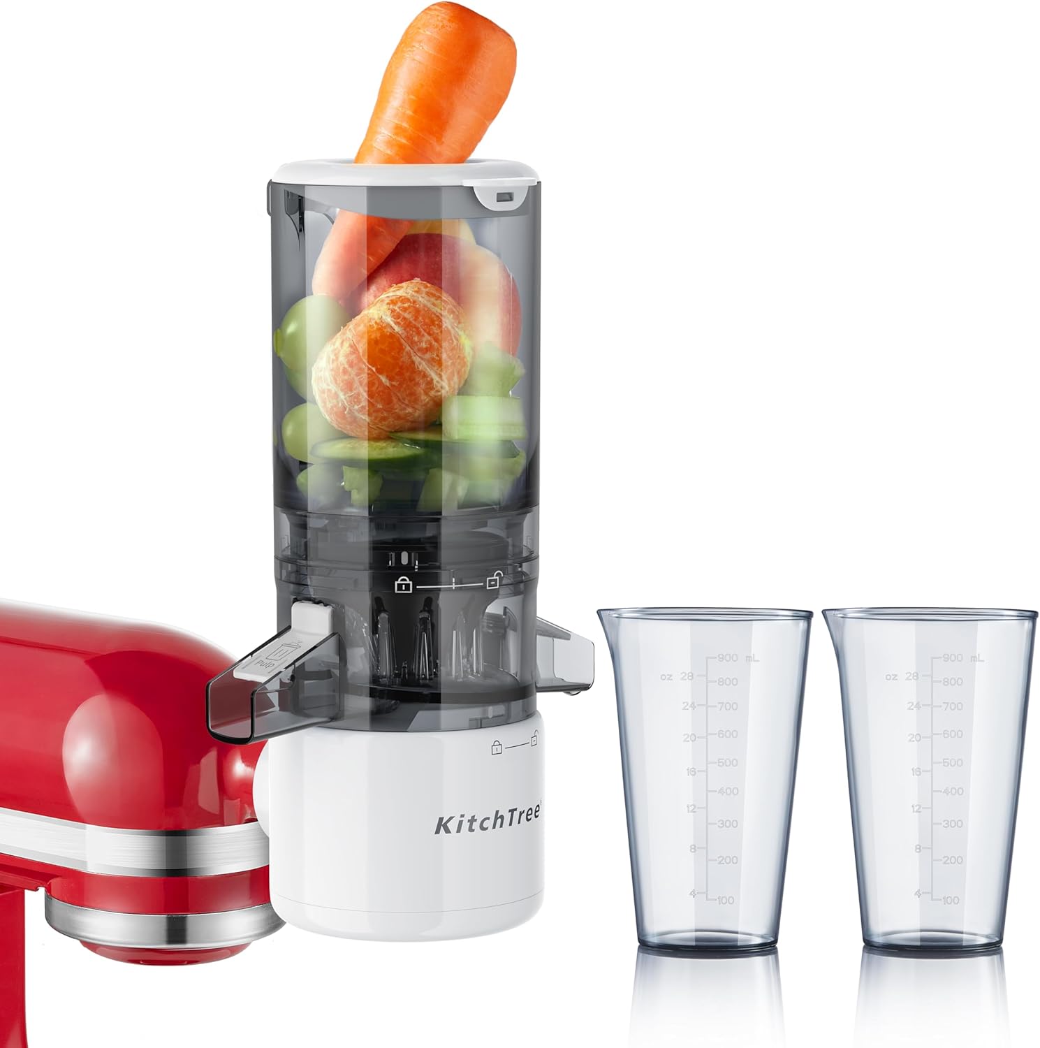 KITCHTREE Slow Cold Press Juicer Attachment for KitchenAid Stand Mixer