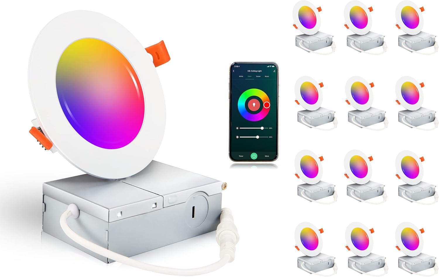 RGBCW Color Changing Lights