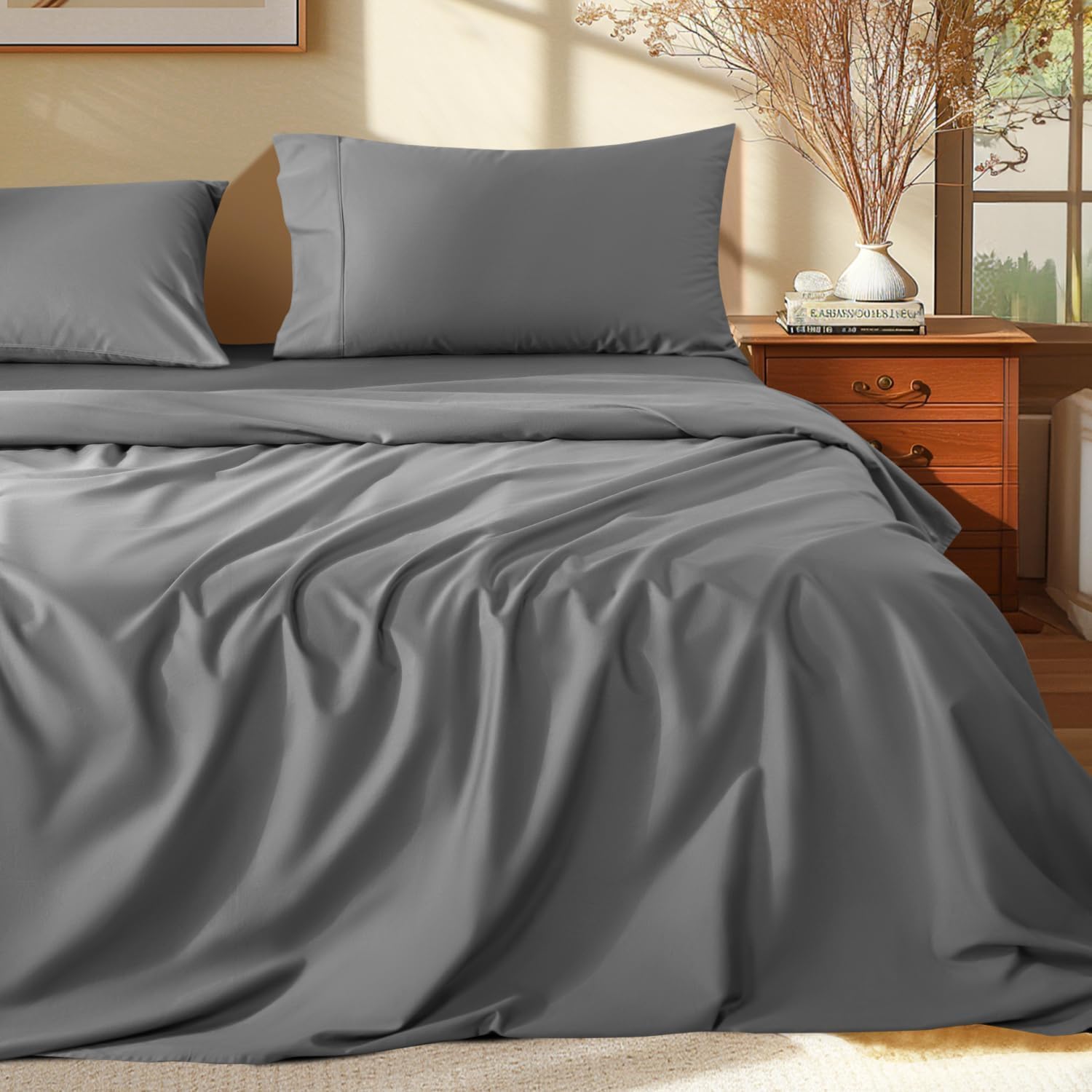 Grey King Size Sheets