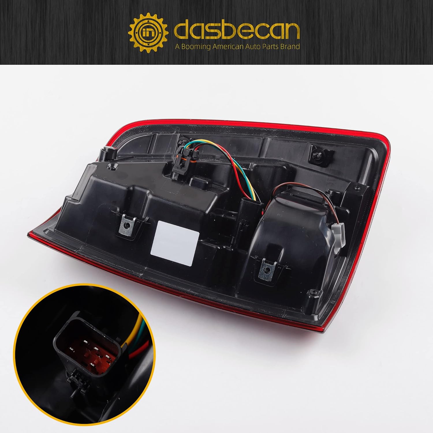 Driver Side LED Tail Light with Bulbs