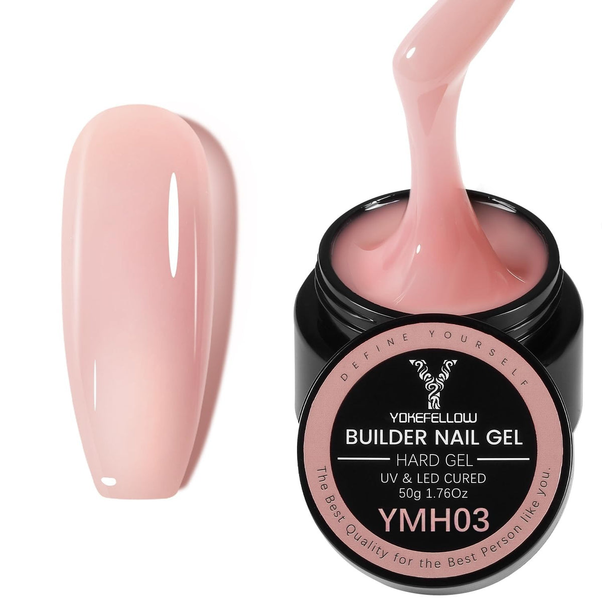 Builder Nail Gel Light Nude Pink 50g Soak-Off Extension Gel Factory Sealed — photo 8