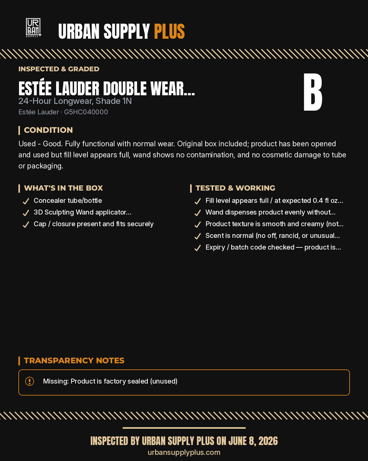 Diagnostic sheet