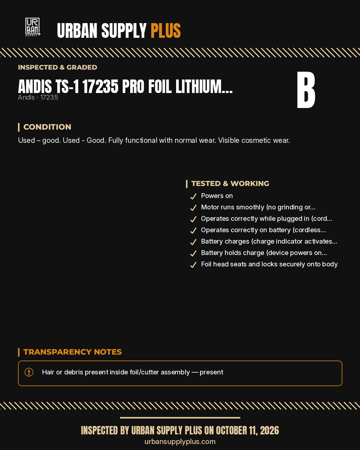 Diagnostic sheet