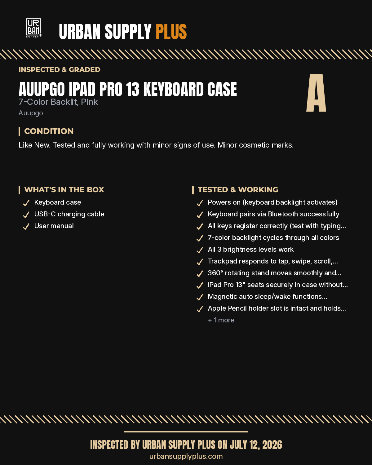 Diagnostic sheet