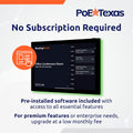 PoE Texas 8-Inch Touchscreen Conference Room Scheduler Tablet