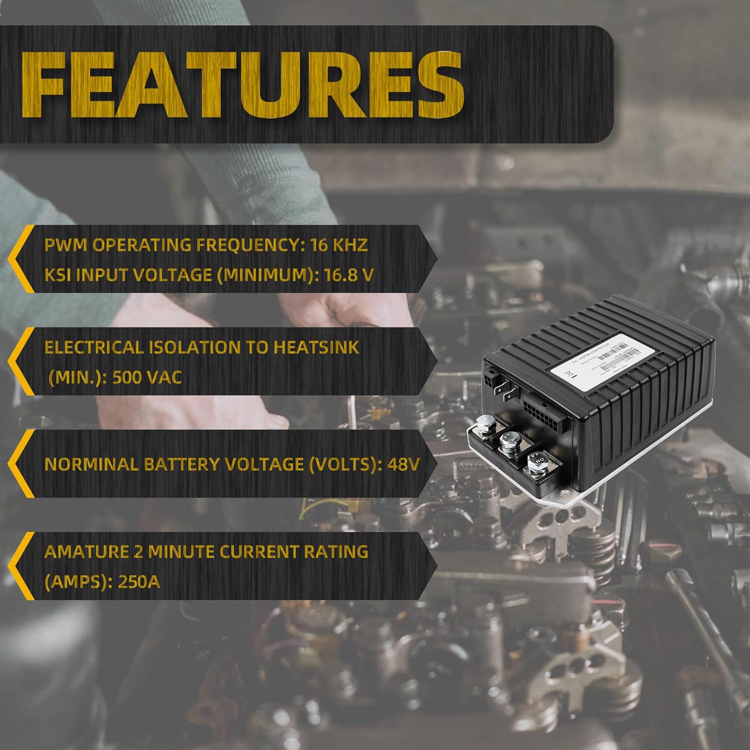 Dasbecan 48V 250A Golf Cart Speed Controller