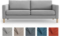 MASTERS OF COVERS Snug Fit Karlstad 3 Seat Sofa Cover Light Grey