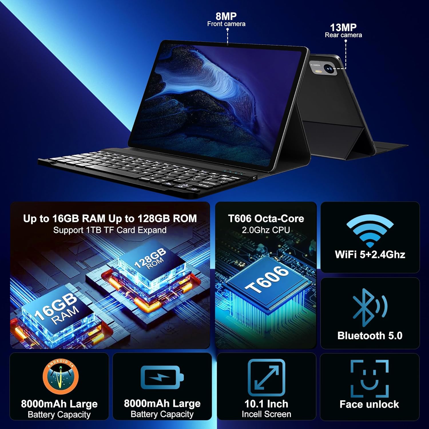 16GB RAM 128GB ROM 1TB Expandable Storage