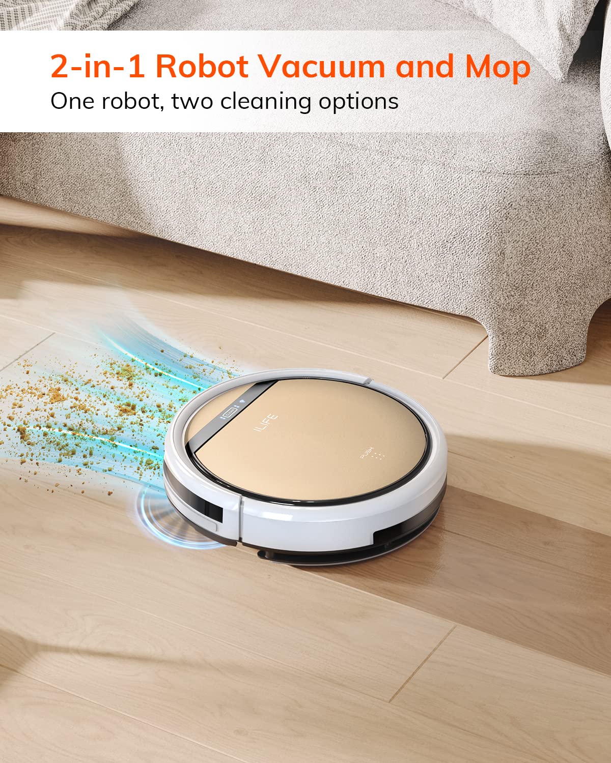 ILIFE V5s Plus Robot Vacuum and Mop Combo