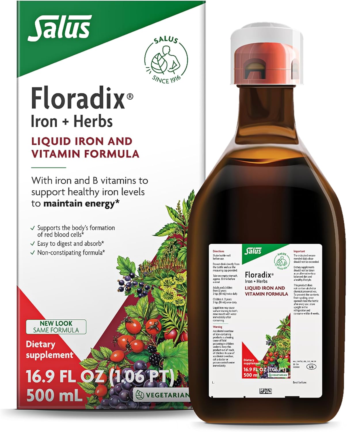 Floradix Iron & Herbs packaging