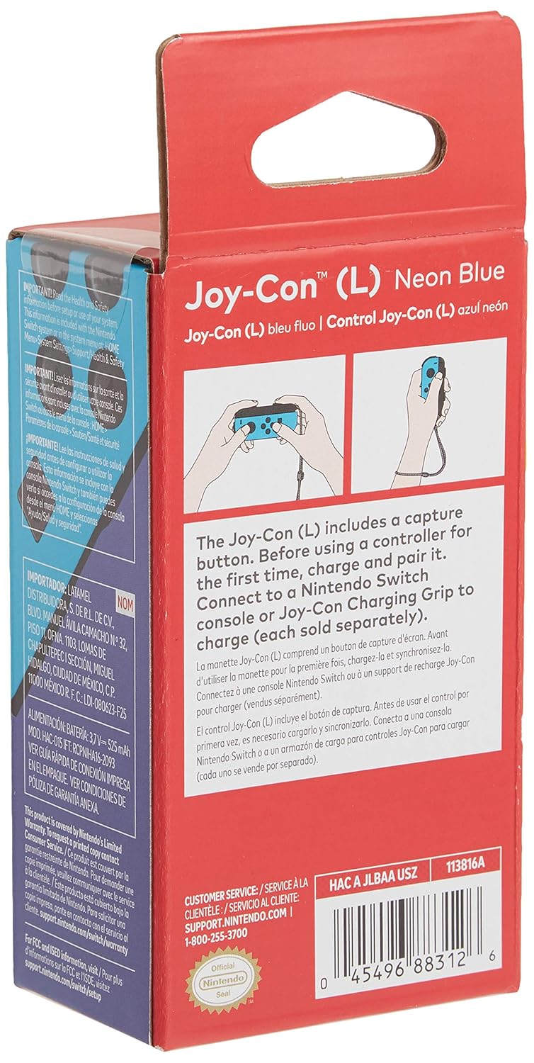 Nintendo Joy-Con (L) - Neon Blue Switch Controller