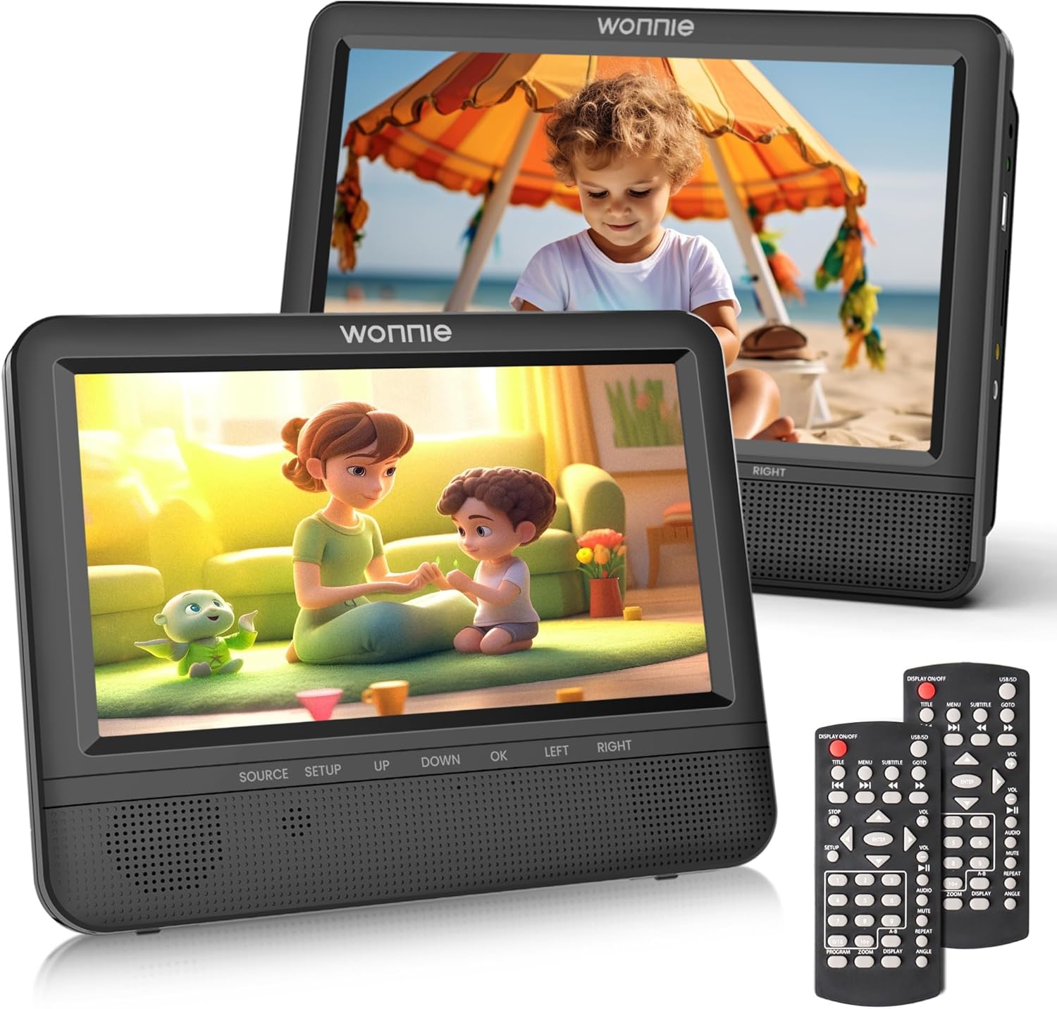 WONNIE 7.5 Inch Car DVD Player