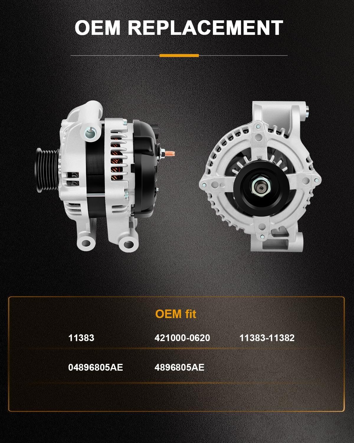 ROADFAR Alternator for Dodge Charger 2008-2010