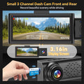 Milerong 2.5K 3 Channel Dash Camera