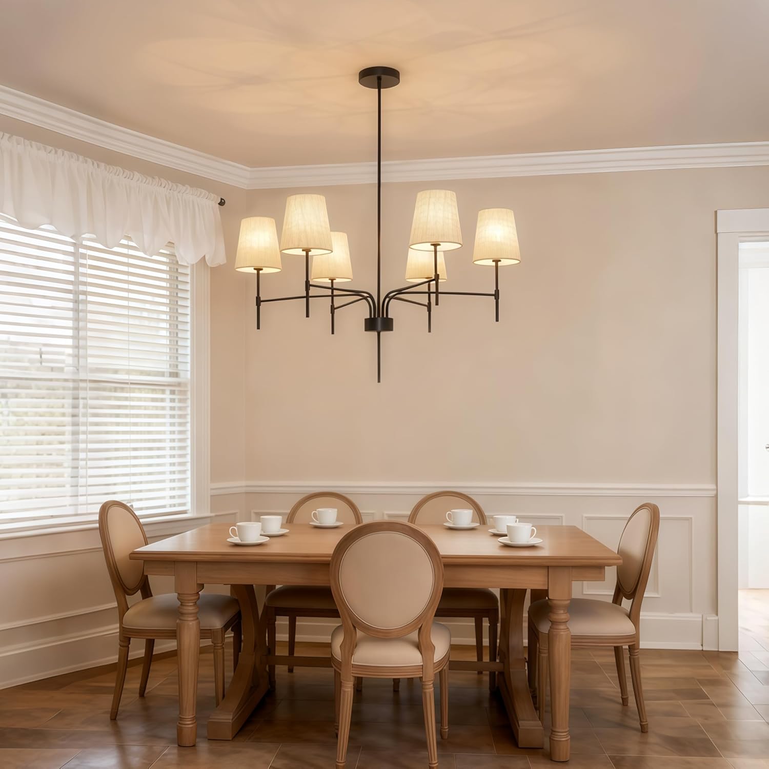 6-Light Modern Farmhouse Pendant Lighting