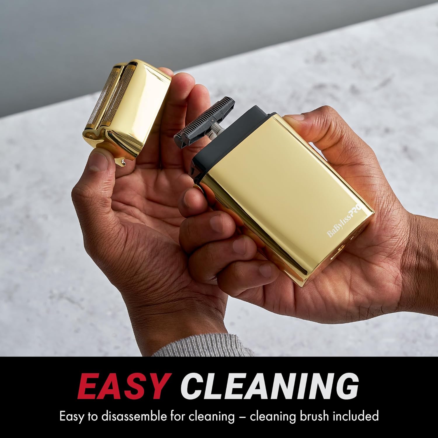 BaBylissPRO Barberology Double Foil Shaver FXFS2B BLACKFX Professional Electric Shaver