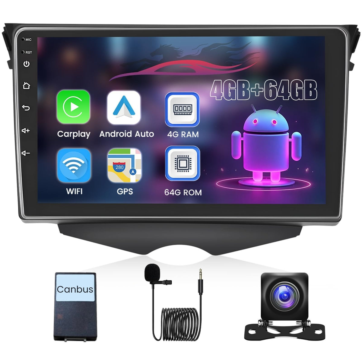 Upriding Car Radio Hyundai Veloster 2011-2017 9in Android 4+64G Open Box — photo 6