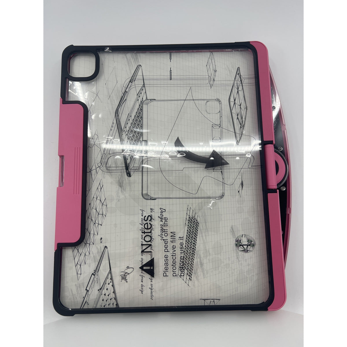 Auupgo iPad Pro 13" M4/M5 Keyboard Case 7-Color Backlit Pink Like New — photo 3