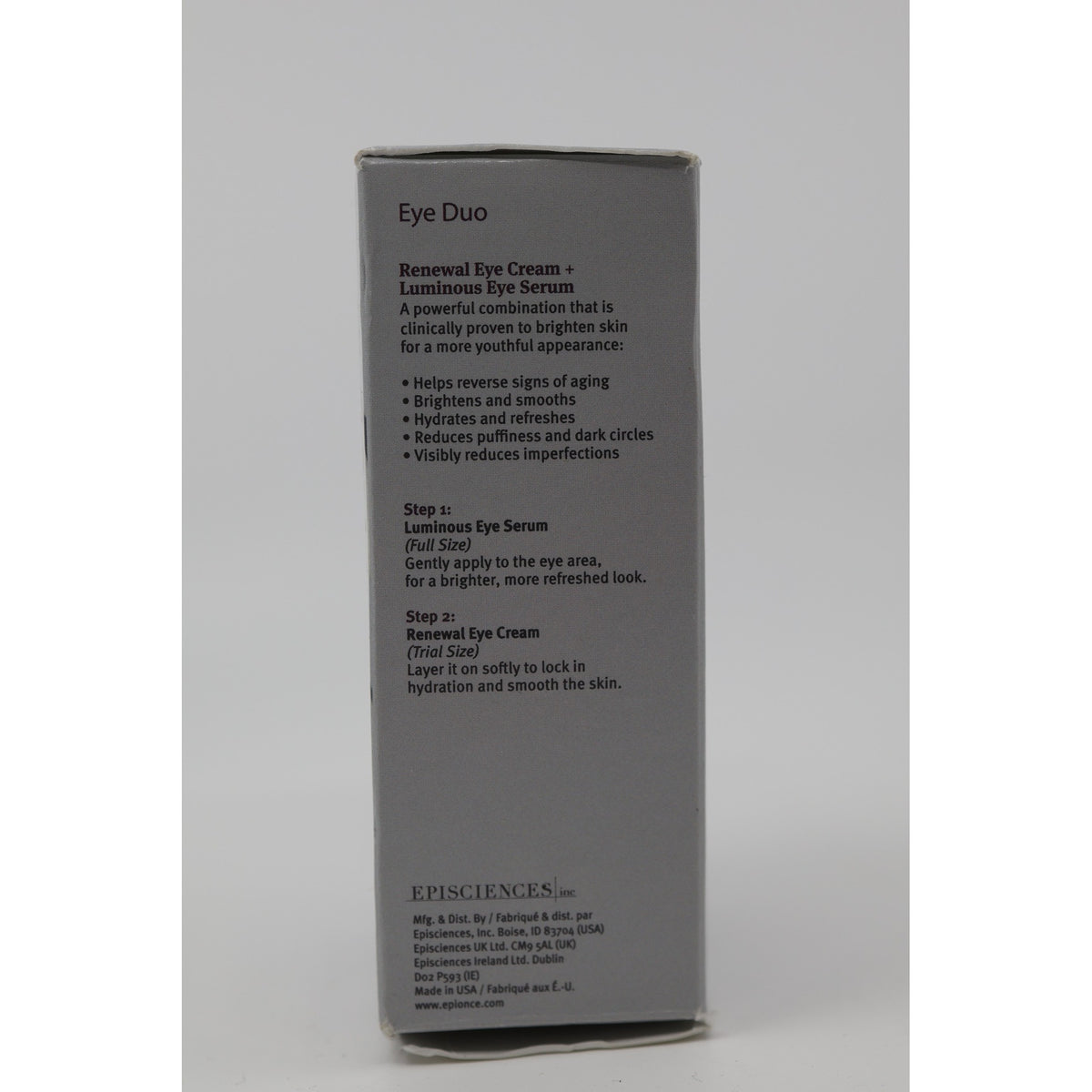 Epionce Eye Duo Renewal Eye Cream + Luminous Eye Serum Open Box — photo 3