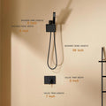 SOOOHOT Black Shower Head and Handle Set