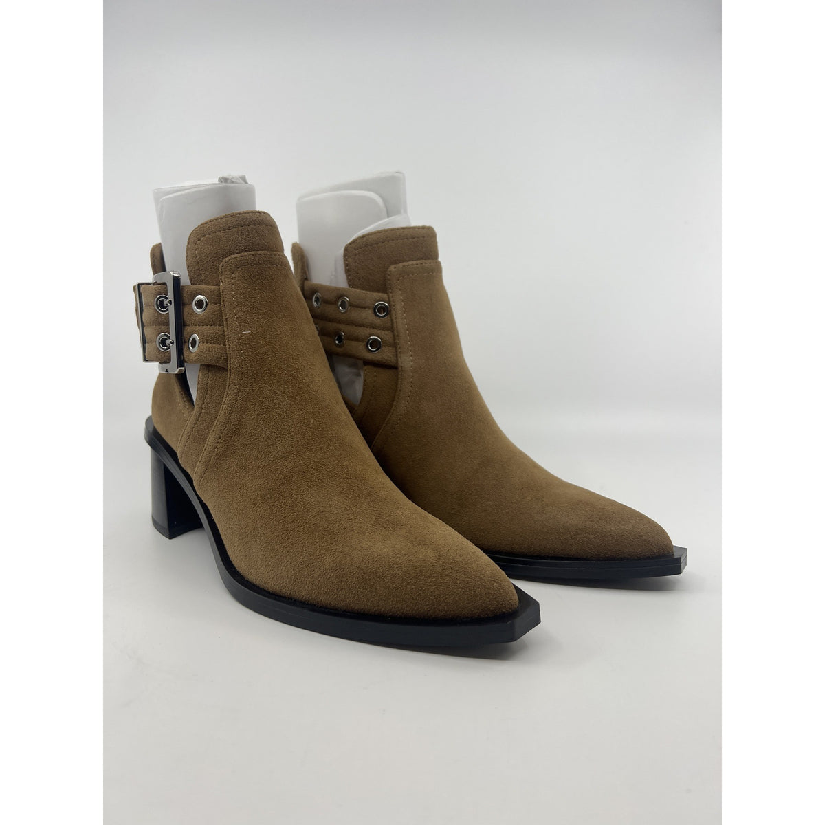 Steve Madden Gatewood Ankle Boot Chestnut Suede US W 6.5 Open Box — photo 1