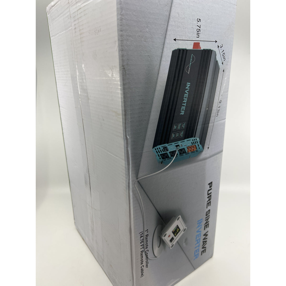 Pure Sine Wave Power Inverter 12V DC to 120V AC Factory Sealed — photo 1
