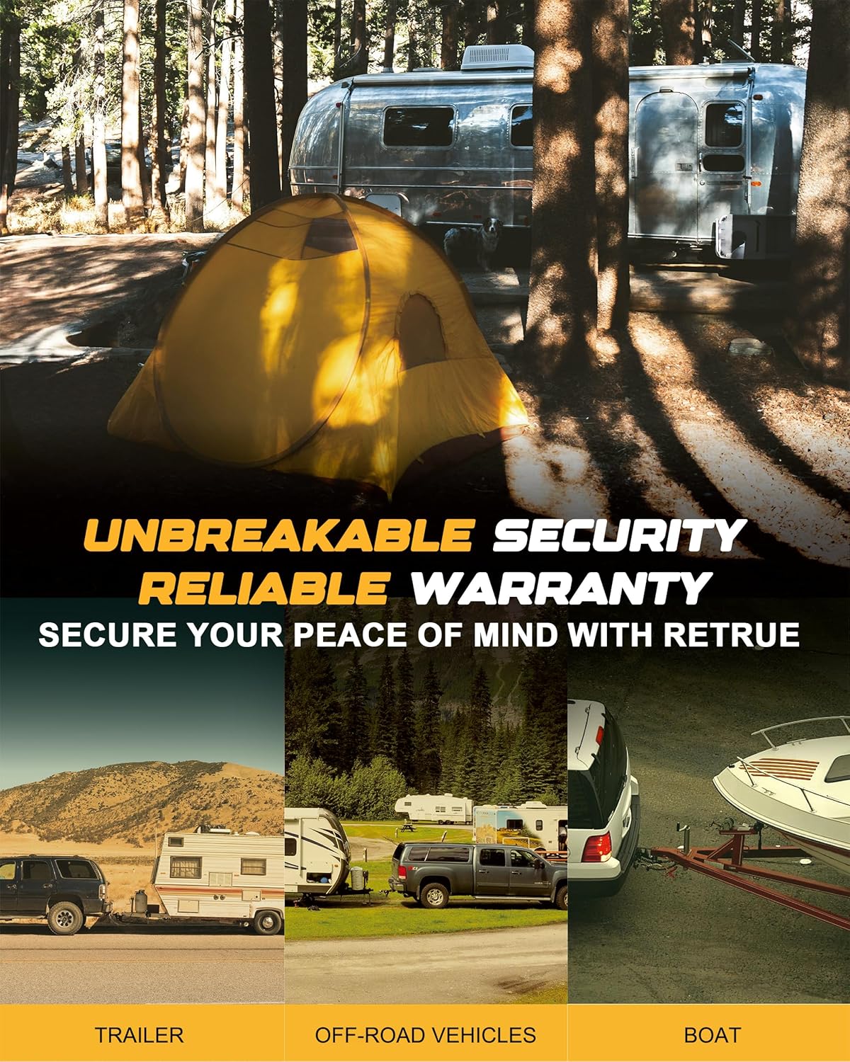 RETRUE Heavy Duty Trailer Lock