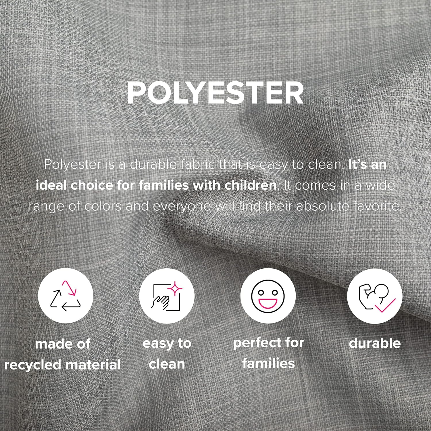 MASTERS OF COVERS Snug Fit Karlstad 3 Seat Sofa Cover Light Grey