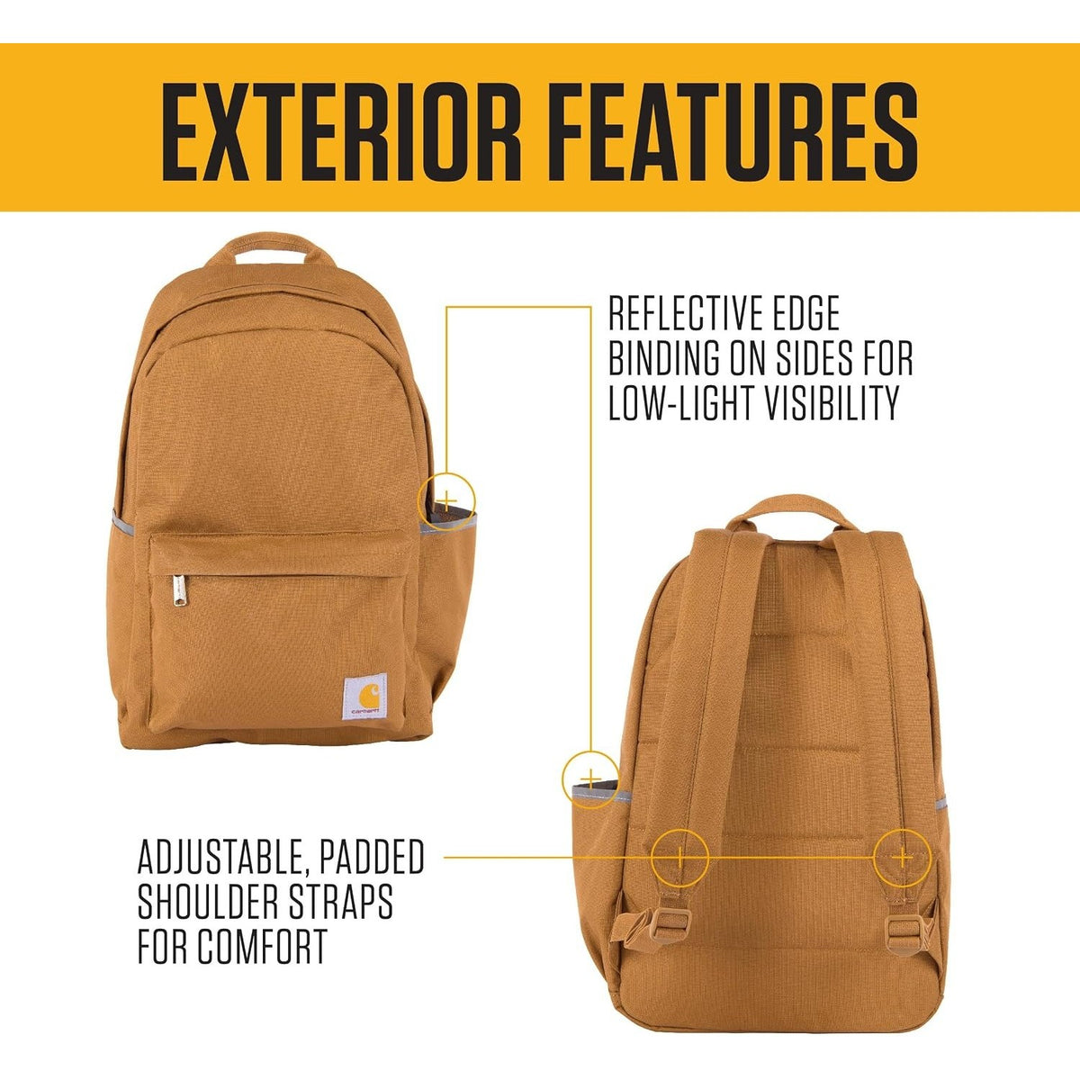 Carhartt Classic Backpack 21L CB0553 Carhartt Brown New — photo 5