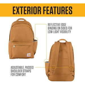 Carhartt Classic Backpack 21L CB0553 Carhartt Brown New — photo 5