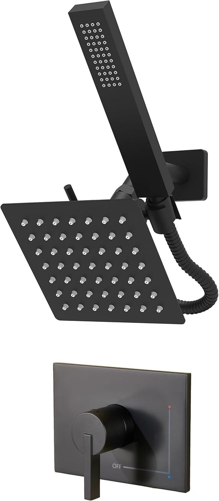 SOOOHOT Black Shower Head and Handle Set