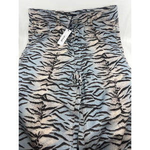 Nasty Gal Tiger Print Denim Wide Leg Jean Womens 8 New — photo 3